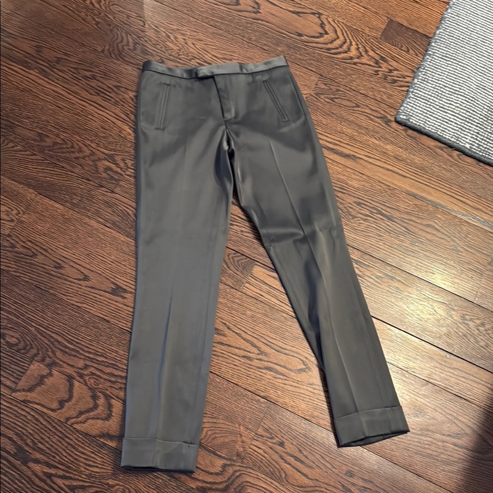 Silk Gray Pants